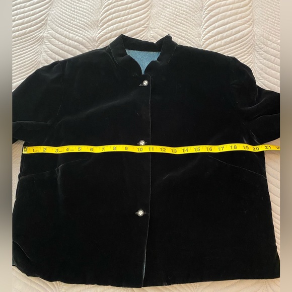 Handmade velvet blazer jacket. Fully lined. Size M - Picture 3 of 11